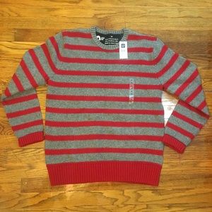 NWT Gap Men’s Medium Red and Grey Striped …